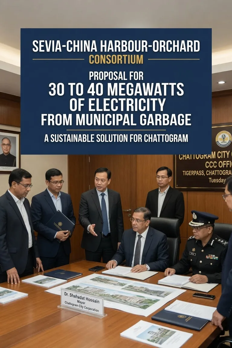 Chinese consortium proposes generating electricity from Chattogram municipal waste