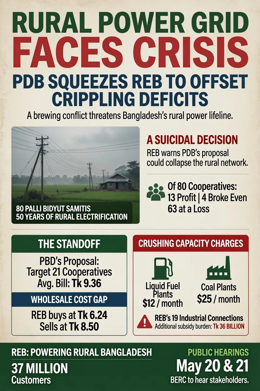 Rural Power Grid Faces Crisis: PDB Squeezes REB to Offset Crippling Deficits